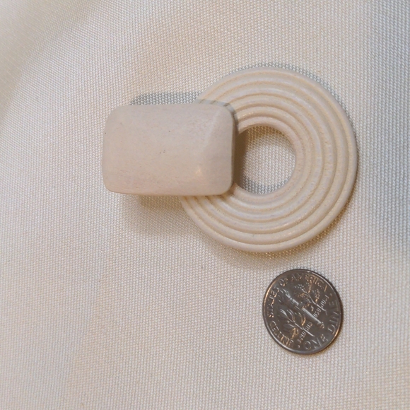 🍑 Tropical Island Inspired Geometric Natural Wood Women Earring One Size A-030 - Picture 4 of 8